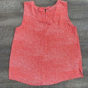 Loft Outlet Red Bow Blouse Shell Tank Top